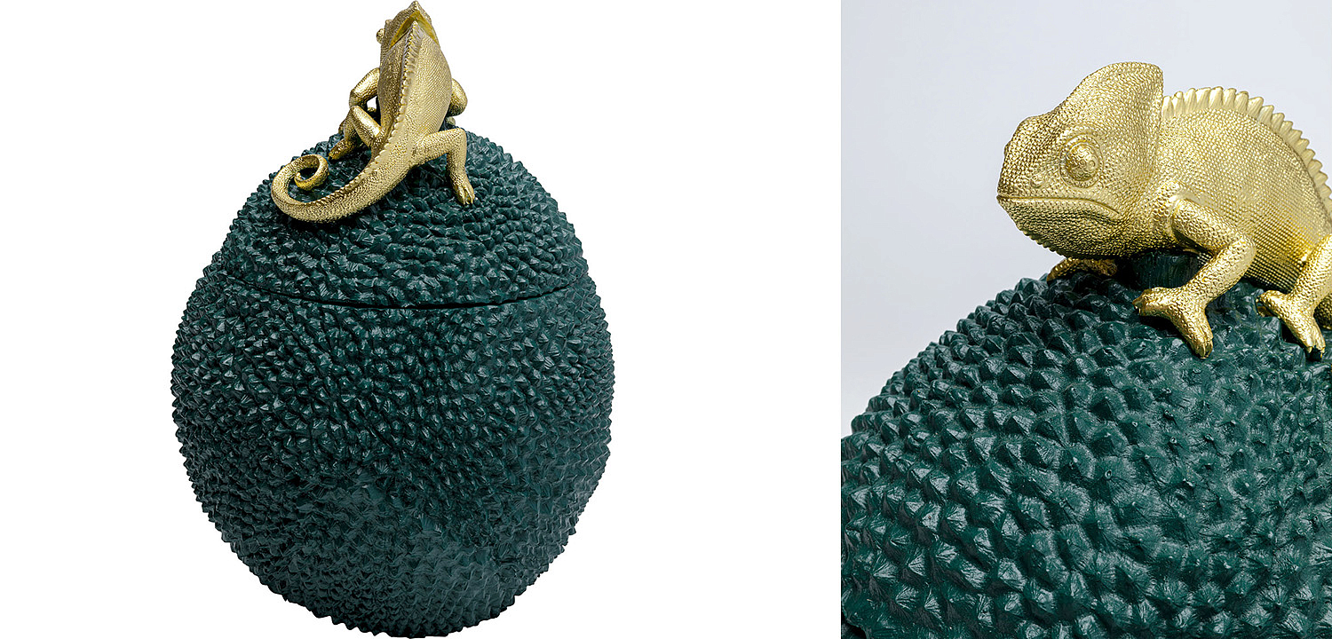 Шкатулка Lizard on tropical fruit Шкатулка Lizard on tropical fruit - Loft-Concept в Челябинске