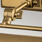 Светильник для картин цвета состаренная латунь с широким плафоном на прямоугольном основании Elstead Lighting варинант исполнения - 10 | Loft Concept в Челябинске