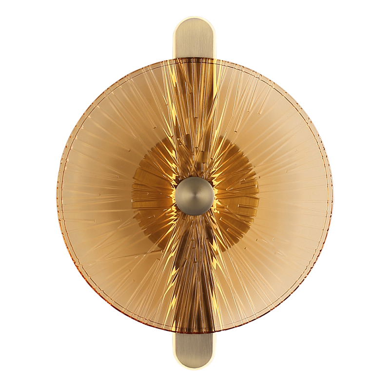 Бра с круглым стеклянным плафоном Gingham Янтарный Мятный в Челябинске | Loft Concept 