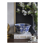 Чаша белая с синим цветочным узором Chino Dishes варинант исполнения - 3 | Loft Concept в Челябинске