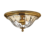 Потолочный светильник цвета латунь с прозрачным плафоном в форме чаши Hinkley варинант исполнения - 1 | Loft Concept в Челябинске