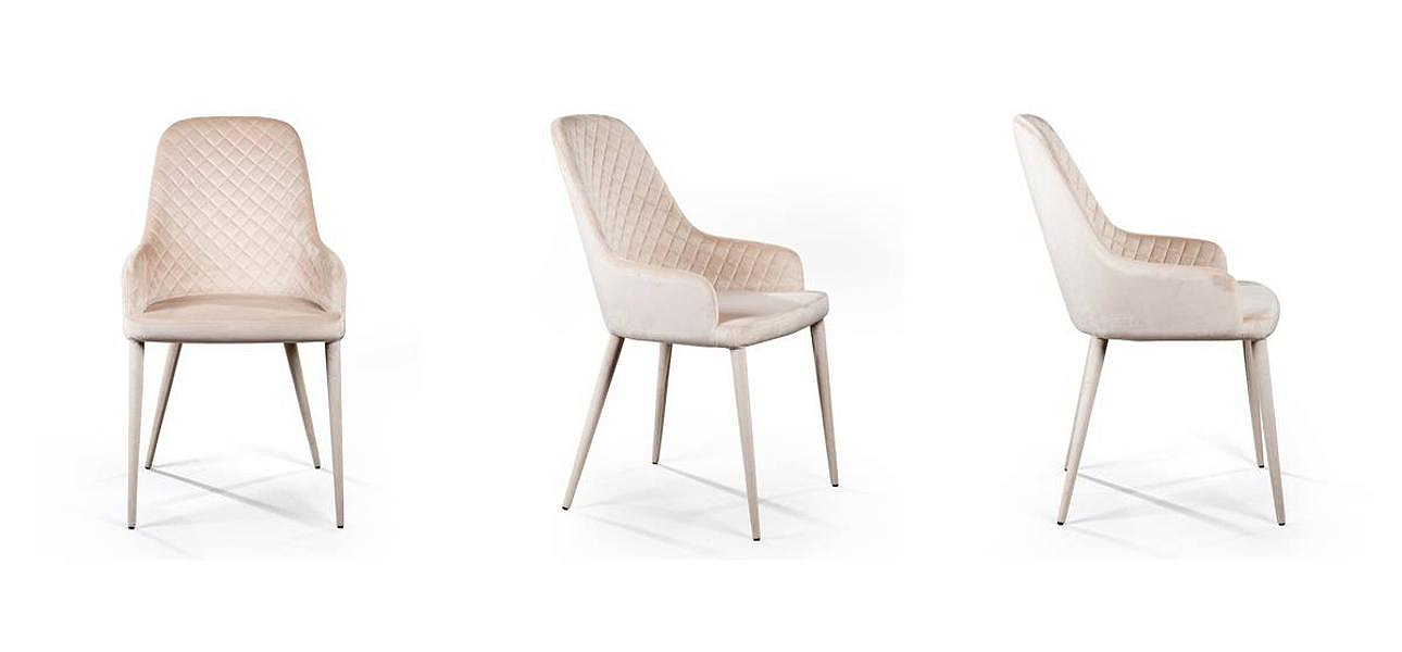 Стул Douglas Rhombus Chair Бежевый Велюр Стул Douglas Rhombus Chair Бежевый Велюр - Loft-Concept в Челябинске