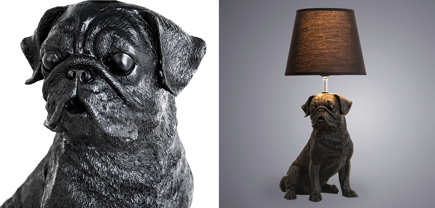 Настольная лампа Black Bulldog Table Lamp Настольная лампа Black Bulldog Table Lamp - Loft-Concept в Челябинске