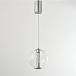 Подвесной светильник с плафоном в форме шара Inner Gleam Orb silver варинант исполнения - 9 | Loft Concept в Челябинске