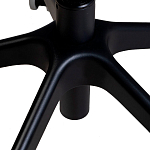 Стул с мягкой оранжевой обивкой из велюра и подъемно-поворотным механизмом на черных колесиках Harper Orange варинант исполнения - 7 | Loft Concept в Челябинске