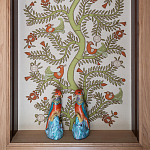 Обои с вышивкой ручной работы Fyodor Original colourway on linen варинант исполнения - 1 | Loft Concept в Челябинске