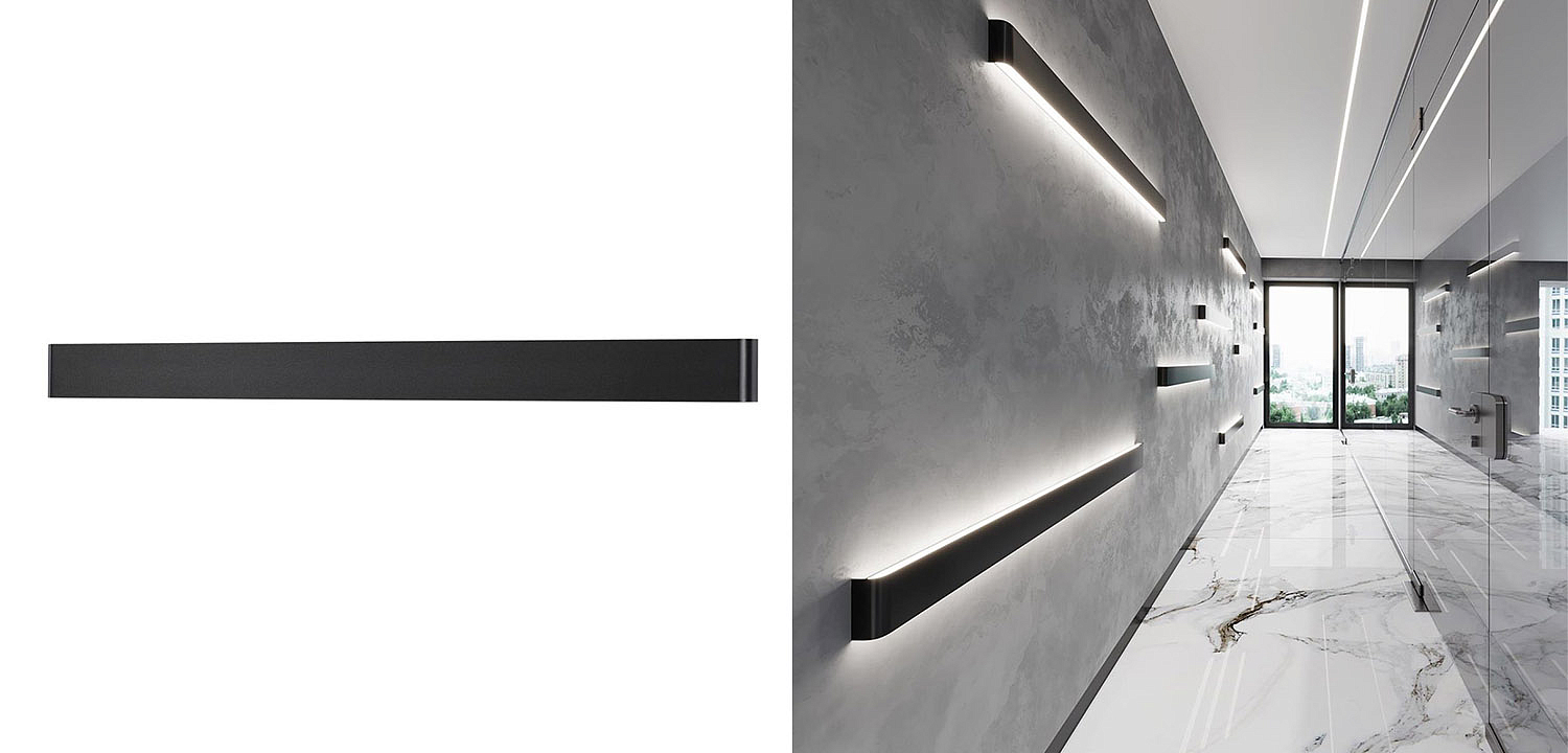 Бра Obverse Black Long Wall lamp Бра Obverse Black Long Wall lamp - Loft-Concept в Челябинске