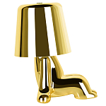 Настольная лампа фигурная цвета золото с гладким абажуром Высота 16 см Sophia варинант исполнения - 4 | Loft Concept в Челябинске