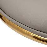 Стул бежевый из экокожи на золотых ножках Attribute of Elegance варинант исполнения - 3 | Loft Concept в Челябинске