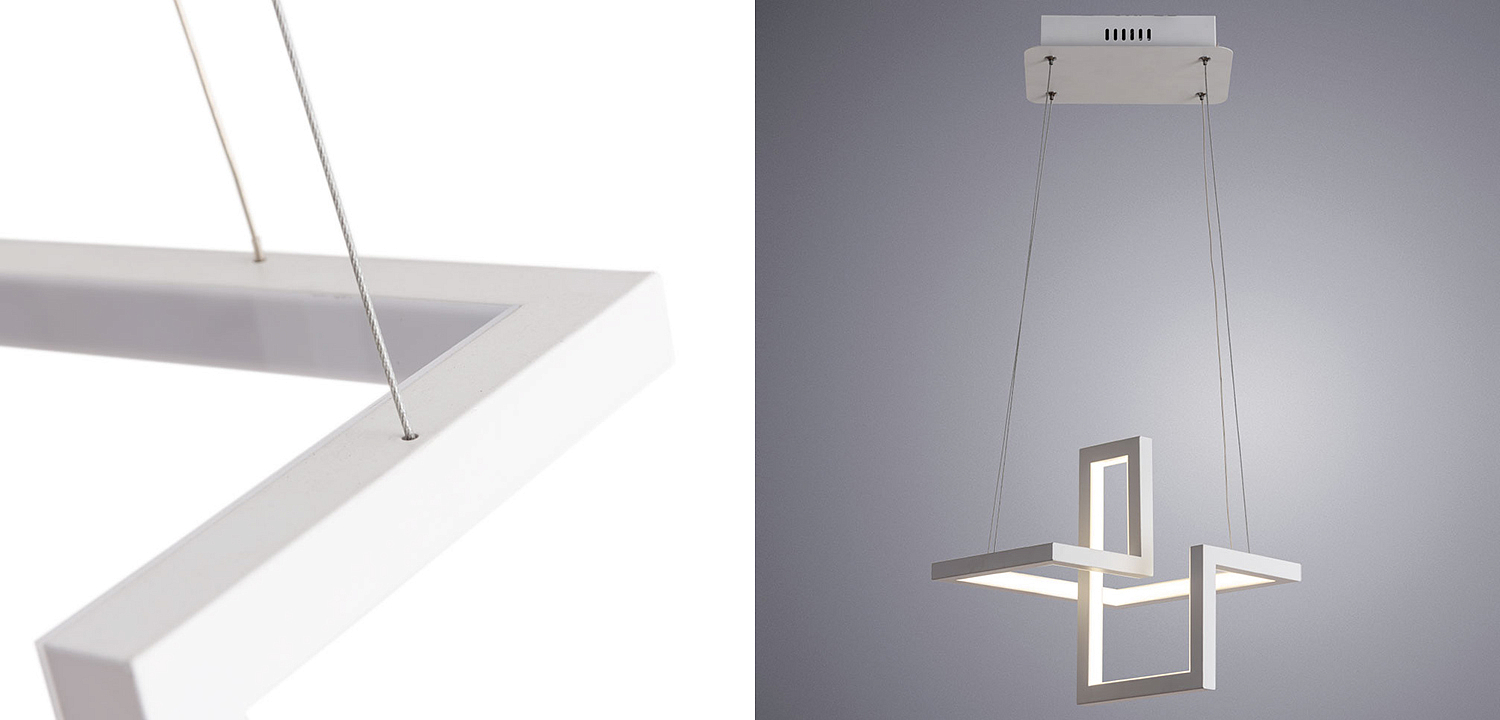 Люстра Esther Geometric White Chandelier III Люстра Esther Geometric White Chandelier III - Loft-Concept в Челябинске