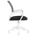 Офисное кресло с основанием из белого пластика Desk chairs Black варинант исполнения - 3 | Loft Concept в Челябинске