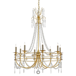 Люстра с декором из прозрачных бусин Glowing Crystals варинант исполнения - 2 | Loft Concept в Челябинске