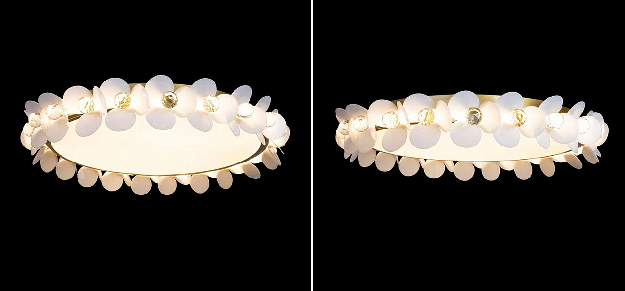 Потолочный светильник Белые Цветы White Flowers Ceiling lamp D 57 Потолочный светильник Белые Цветы White Flowers Ceiling lamp D 57 - Loft-Concept в Челябинске