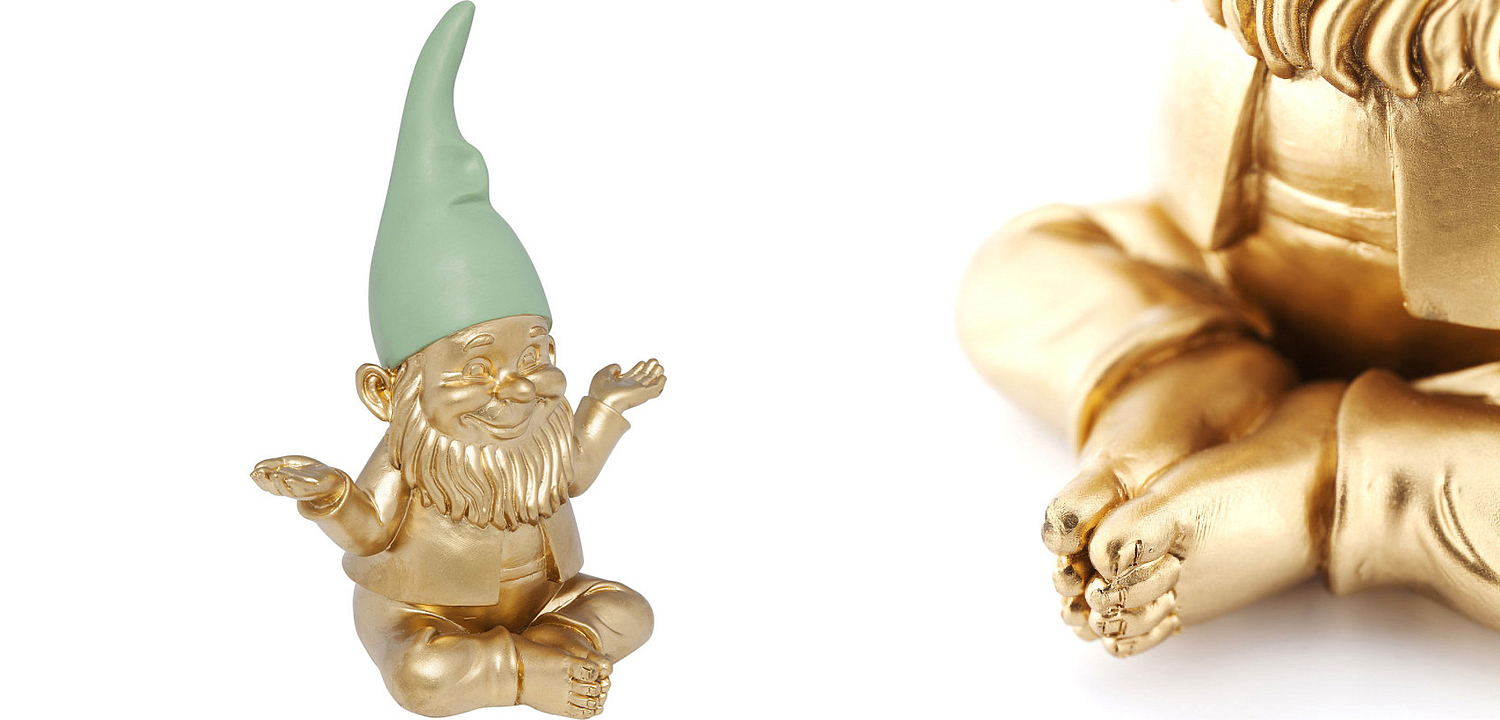 Статуэтка Golden Meditating Gnome Статуэтка Golden Meditating Gnome - Loft-Concept в Челябинске