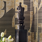 Обои ручная роспись в стиле Арт-деко Symphony Original colourway on Arkose silk dupion варинант исполнения - 3 | Loft Concept в Челябинске