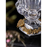 Ваза из прозрачного стекла на бронзовой подставке с ободком и ручками в виде стрекоз Eden Garden варинант исполнения - 4 | Loft Concept в Челябинске