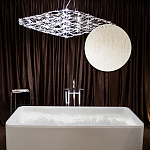 Люстра подвесная с тонкой металлической конструкцией цвета хром Quasar варинант исполнения - 7 | Loft Concept в Челябинске