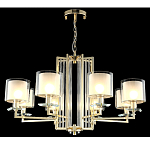 Люстра с 8-ю цилиндрическими плафонами из стекла Laurent варинант исполнения - 4 | Loft Concept в Челябинске