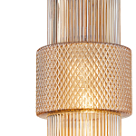 Подвесной светильник со стеклянным рифленым плафоном цилиндрической формы Eliara 13 варинант исполнения - 3 | Loft Concept в Челябинске