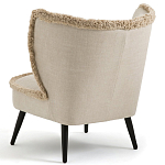 Кресло с декором бахрома Linen Fringe Chair Beige варинант исполнения - 4 | Loft Concept в Челябинске