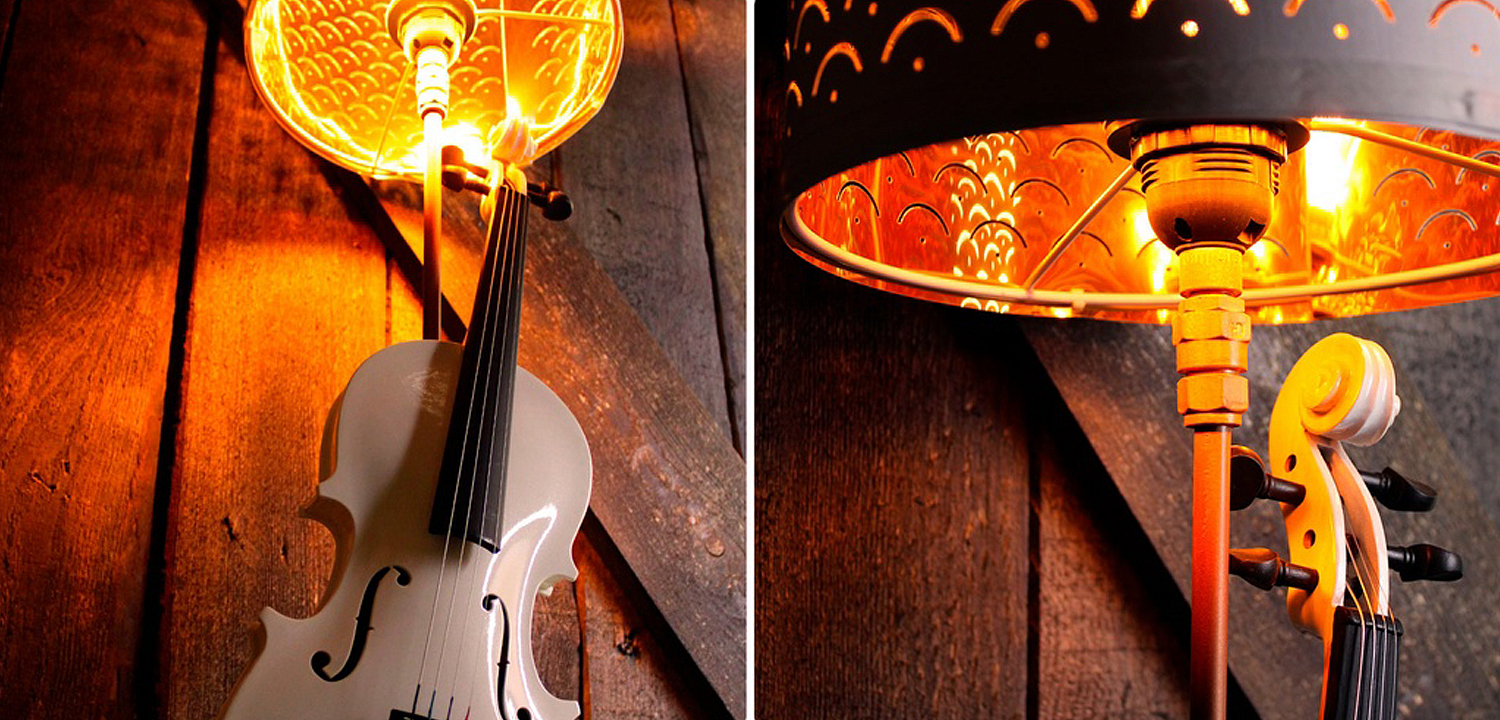 Настольная лампа Violin white Настольная лампа Violin white - Loft-Concept в Челябинске