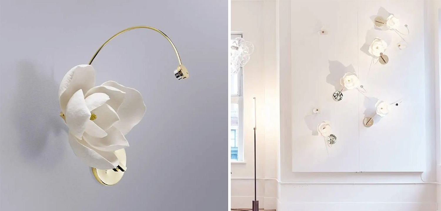 Бра Белый Цветок Lure Sconce by PELLE Бра Белый Цветок Lure Sconce by PELLE - Loft-Concept в Челябинске
