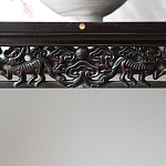 Черная резная консоль в Китайском стиле из массива Black Dragon Console варинант исполнения - 3 | Loft Concept в Челябинске