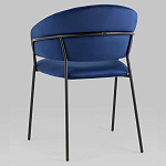 Стул в велюре синего цвета Horizon варинант исполнения - 5 | Loft Concept в Челябинске