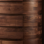 Комод деревянный с 7-ю ящиками Moon Walnut Furniture варинант исполнения - 5 | Loft Concept в Челябинске