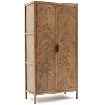 Шкаф из массива сосны с орнаментом "Ёлочка" Geometric Ornament варинант исполнения - 2 | Loft Concept в Челябинске