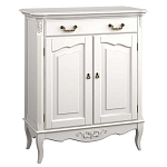 Комод белый из массива бука с ящиком и 2-мя дверцами в стиле прованс White Provence варинант исполнения - 1 | Loft Concept в Челябинске