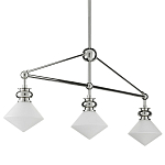 Люстра линейная с ромбовидными плафонами Pointed Diamond Shade варинант исполнения - 5 | Loft Concept в Челябинске