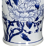 Ваза с крышкой и синим цветочным узором Blue & White Ornament  варинант исполнения - 3 | Loft Concept в Челябинске