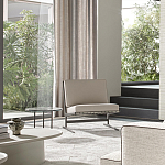 Дизайнерское кресло без подлокотников кожаное на металлическом каркасе PAULA Armchair варинант исполнения - 5 | Loft Concept в Челябинске