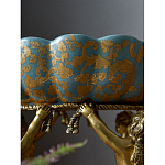 Чаша с орнаментом на бронзовых ножках в виде ангелов Eden Garden варинант исполнения - 8 | Loft Concept в Челябинске