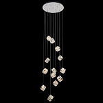 Люстра каскадная с мозаичным хрустальным оформлением Sparks of Crystal варинант исполнения - 2 | Loft Concept в Челябинске