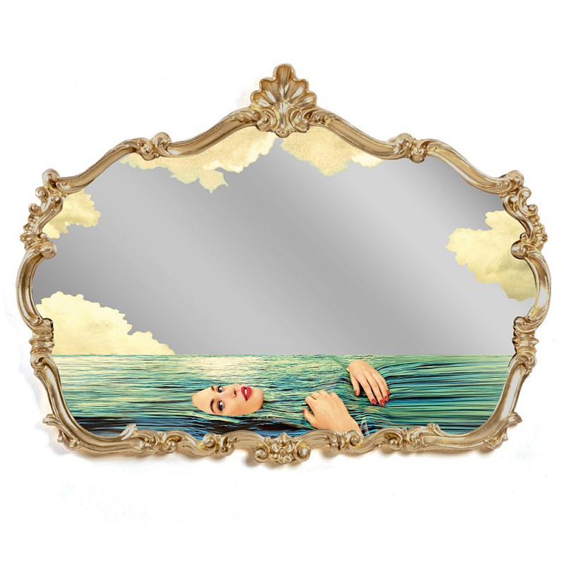 Зеркало Seletti Baroque Seagirl Золотой Зеркало Seletti Baroque Seagirl Золотой в Челябинске | Loft Concept