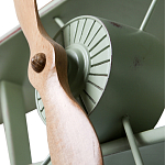 Полка книжная зеленая в виде аэроплана в стиле лофт FLY варинант исполнения - 2 | Loft Concept в Челябинске