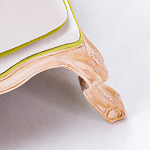 Диван двухместный из натурального бука золотистый с изображением птиц и цветов Blooming Birds варинант исполнения - 3 | Loft Concept в Челябинске