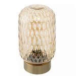 Настольный светильник с плафоном из затемненного стекла с рельефным узором Glass lampshade with Relief Pattern варинант исполнения - 1 | Loft Concept в Челябинске