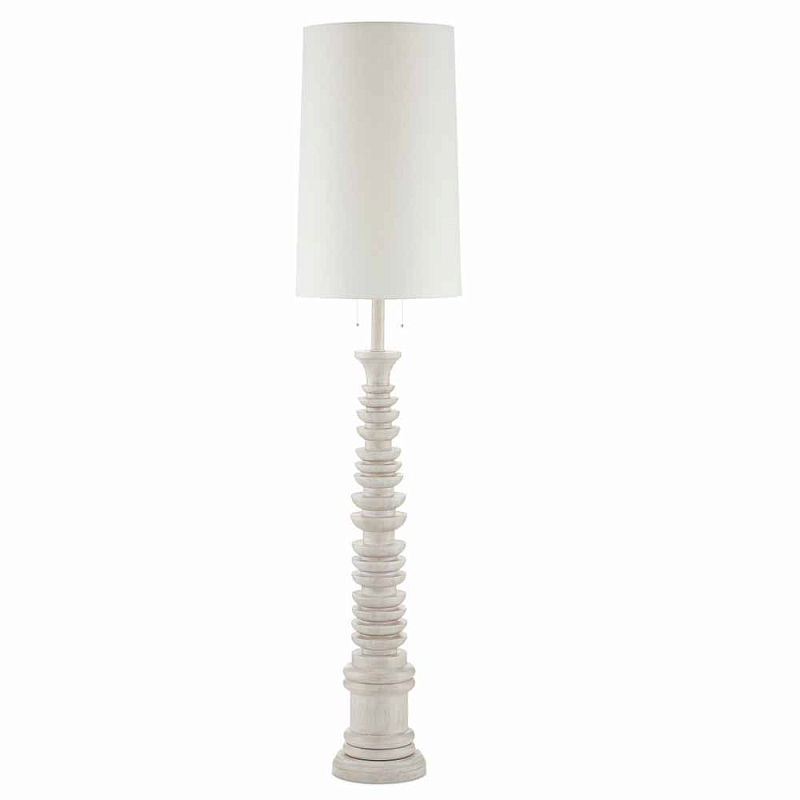 Торшер с фактурным каркасом и высоким абажуром Grooved Rod ivory ( слоновая кость ) Коричневый Торшер с фактурным каркасом и высоким абажуром Grooved Rod ivory ( слоновая кость ) Коричневый в Челябинске | Loft Concept