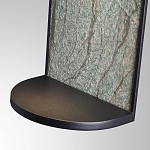 Настенный светильник зеленого цвета с черной рамкой овальной формы с полкой Herbarium  варинант исполнения - 5 | Loft Concept в Челябинске