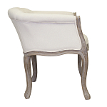 Кресло низкое в стиле прованс Бежевый Лен Louis French Armchair  варинант исполнения - 1 | Loft Concept в Челябинске