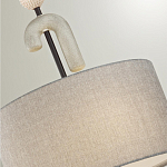 Люстра с серым тканевым плафоном Flourish варинант исполнения - 4 | Loft Concept в Челябинске