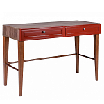 Стол письменный из массива бука с 2-мя ящиками красный Wenge Light варинант исполнения - 1 | Loft Concept в Челябинске