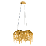 Люстра подвесная круглая с изогнутыми металлическими дугами и ниспадающими цепочками 65 см Atlantis Chain варинант исполнения - 2 | Loft Concept в Челябинске