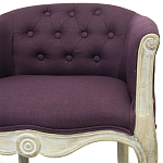 Кресло низкое в стиле прованс Louis French Armchair violet flax варинант исполнения - 3 | Loft Concept в Челябинске