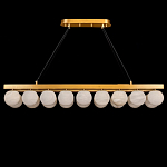 Люстра линейная прямоугольная с сферическими плафонами Phased Spheres варинант исполнения - 1 | Loft Concept в Челябинске