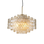 Люстра многоярусная с декором из натуральной морской ракушки Iridescent Light варинант исполнения - 1 | Loft Concept в Челябинске