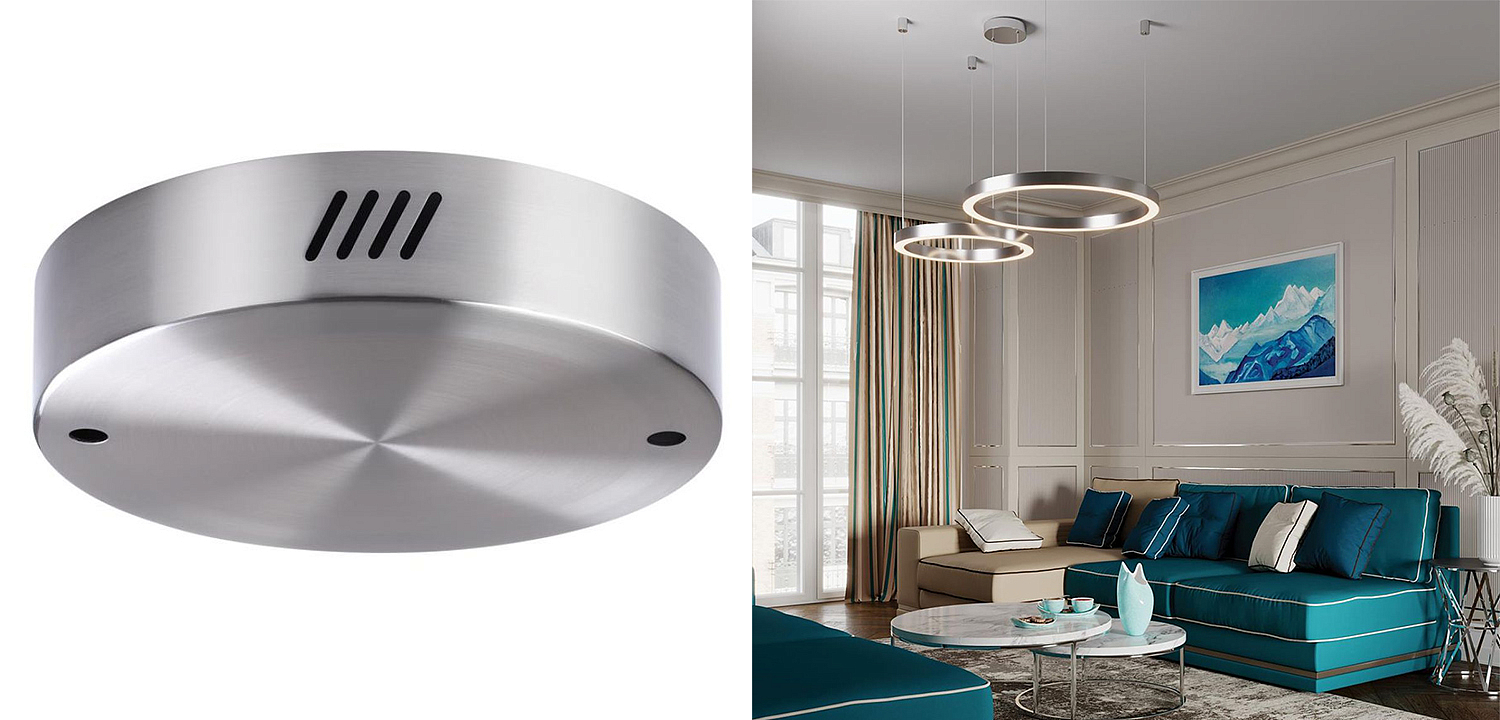 Основание для светильника Ring Horizontal Nickel 18 Основание для светильника Ring Horizontal Nickel 18 - Loft-Concept в Челябинске